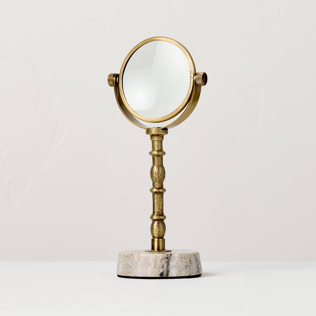 8" Decorative Brass and Marble Magnifying Glass - Hearth & Hand™ with Magnolia