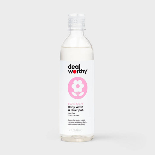 Floral Scented Baby Wash and Shampoo - 14 fl oz - Dealworthy™