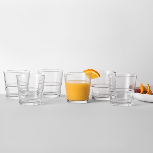 Glass Stackable Tumblers Set of 6 - Threshold™
