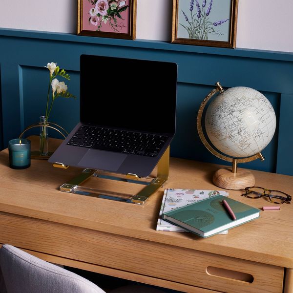 College Ruled Journal 7.75"x5.5" Modern Green - Threshold™: Multicolor Hard Cover, 240 Pages, Acid-Free, Rounded Corners