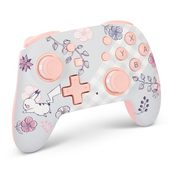 PowerA Nano Enhanced Wireless Controller for Nintendo Switch - Pikachu Garden: Bluetooth Tech