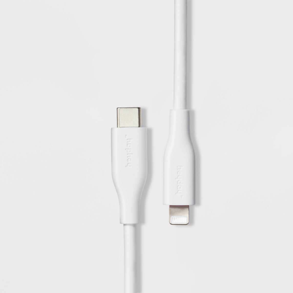 3' Lightning to USB-C Silicone Cable - White - heyday™