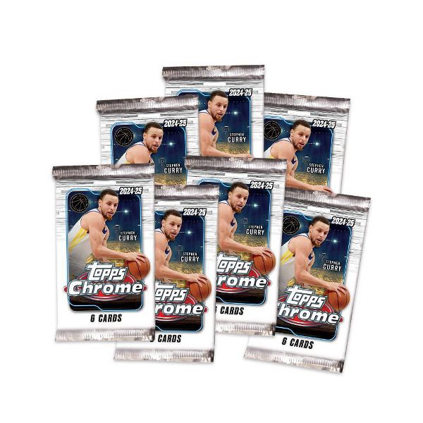 2024-25 Topps NBA Chrome Basketball Trading Card Mega Box