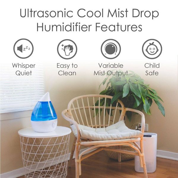 Crane Drop Ultrasonic Cool Mist Humidifier - 1 Gallon