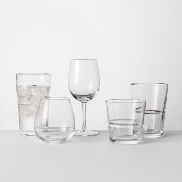 Glass Stackable Tumblers Set of 6 - Threshold™