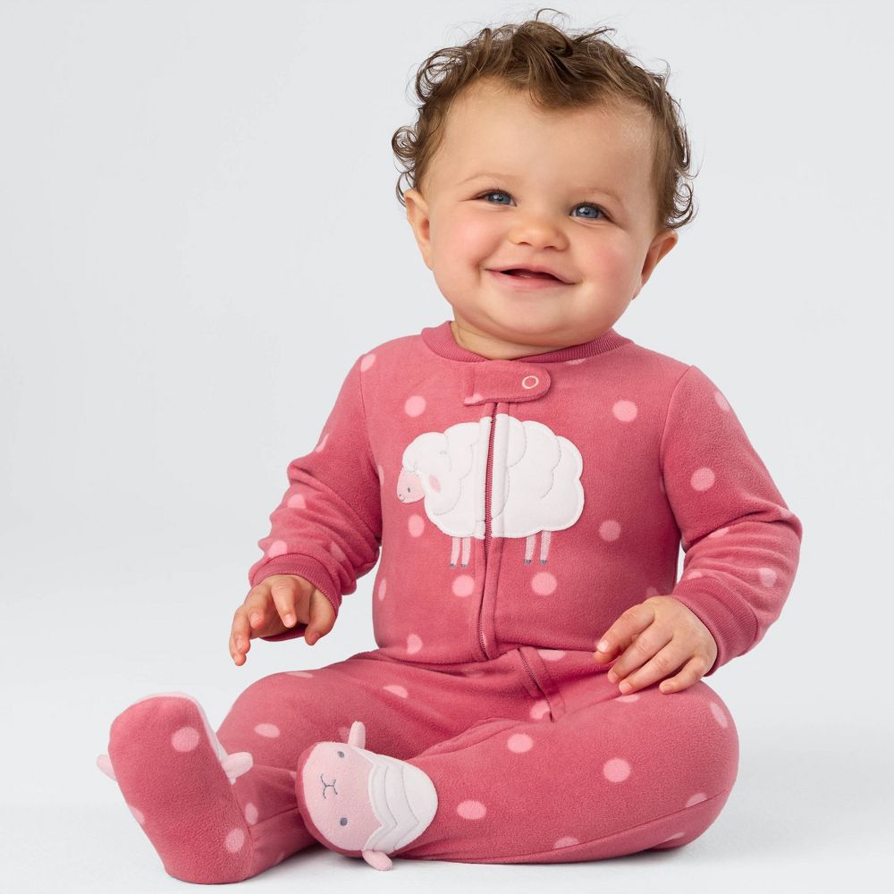 Carter's Just One You® Baby Sheep Fleece Sleep N' Play - Pink