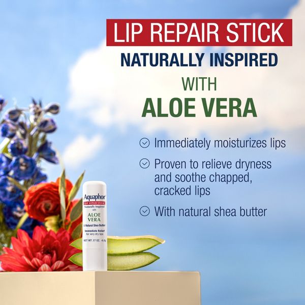 Aquaphor Lip Naturals-Aloe Blister Dual Pack - 0.34oz