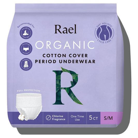 Rael Organic Disposable Period Underwear - S/M - 5ct