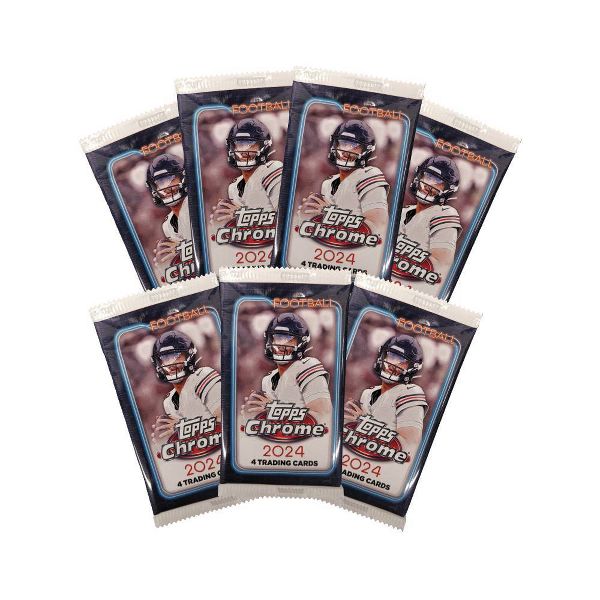 2024 Topps Chrome Football Trading Card Value Box