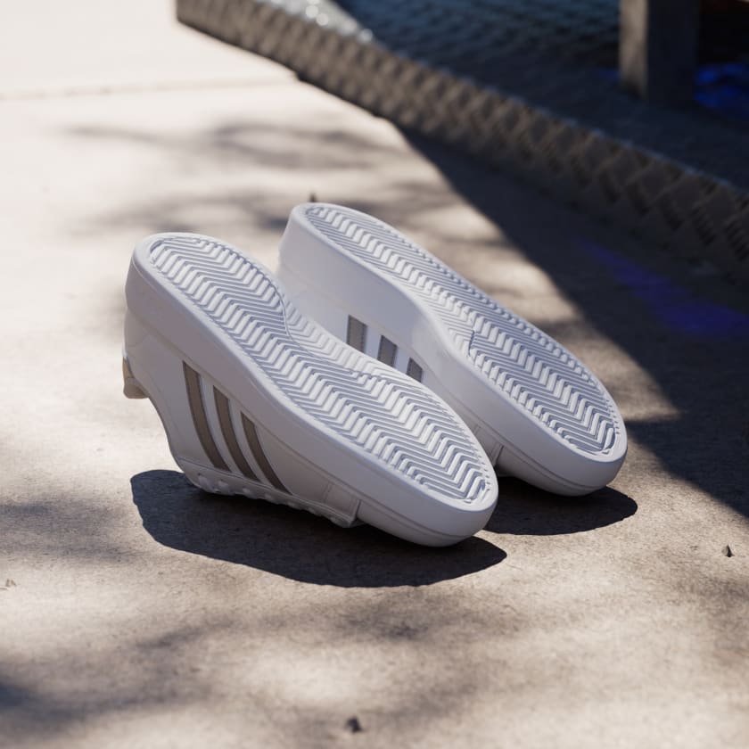 Women's Comfortable Short Trainers Adidas Grand Court Cloudfoam - Platinum Metallic - Size  M 7.5 / W 8.5