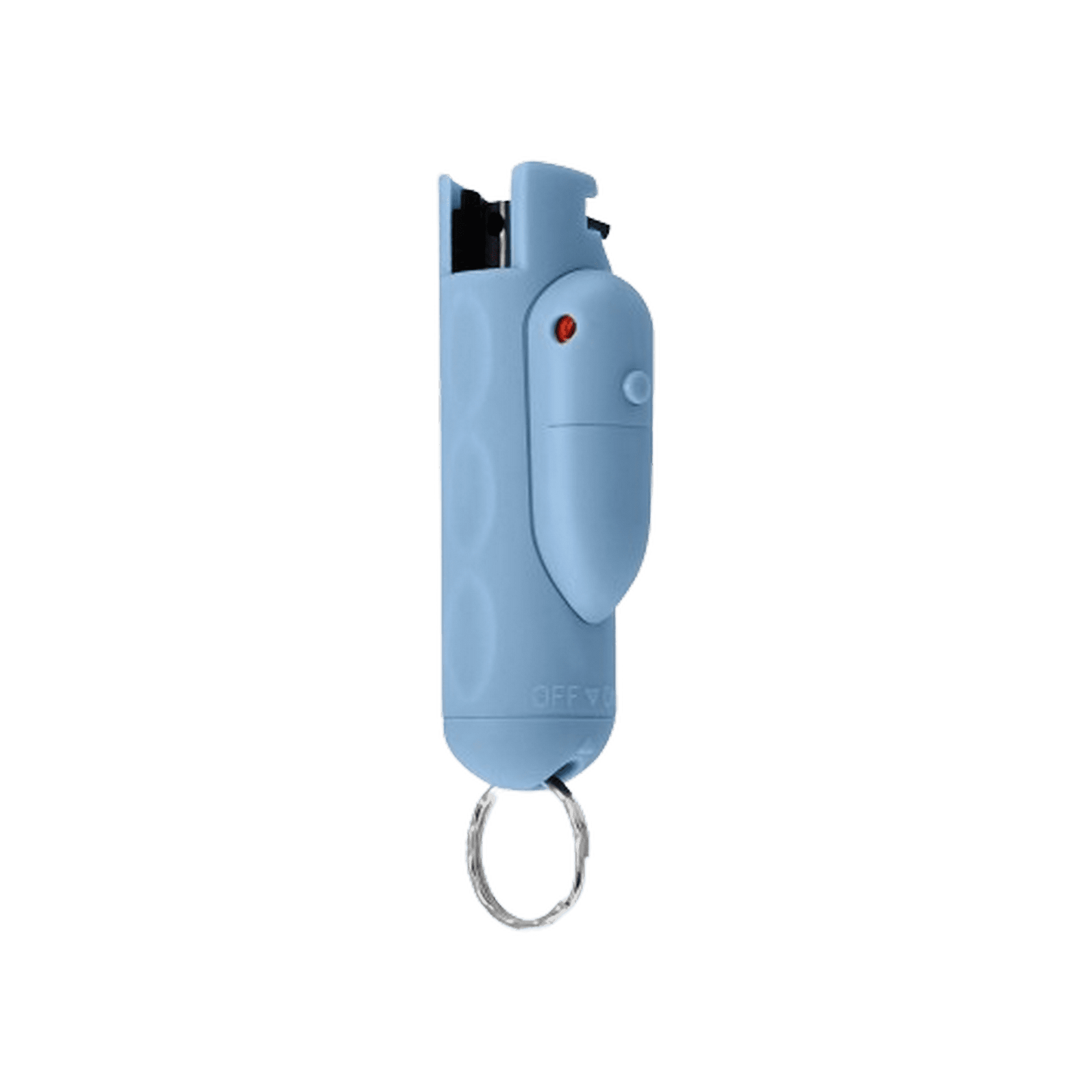 Pepper Spray With Laser Sight, Finger Grip & Safety Lock, 16ft Range, Airy Blue Assist Pepper Spray Keychain, Self-Defense By Guard Dog Security