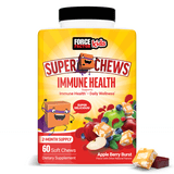 Kids Immune Health Super Chews, Gummies Alternative, Kids Immune Support with Vitamin C, Apple Berry, 60 Chews by Force Factor