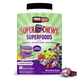 Kids Superfood Super Chews, Gummy Alternative, Kids Vitamins for Immune Support with Fruits and Veggies, 60 Chews by Force Factor
