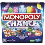 Monopoly Chance Board Game, Fast-Paced Monopoly Game, 20 Min. Average, Ages 8+