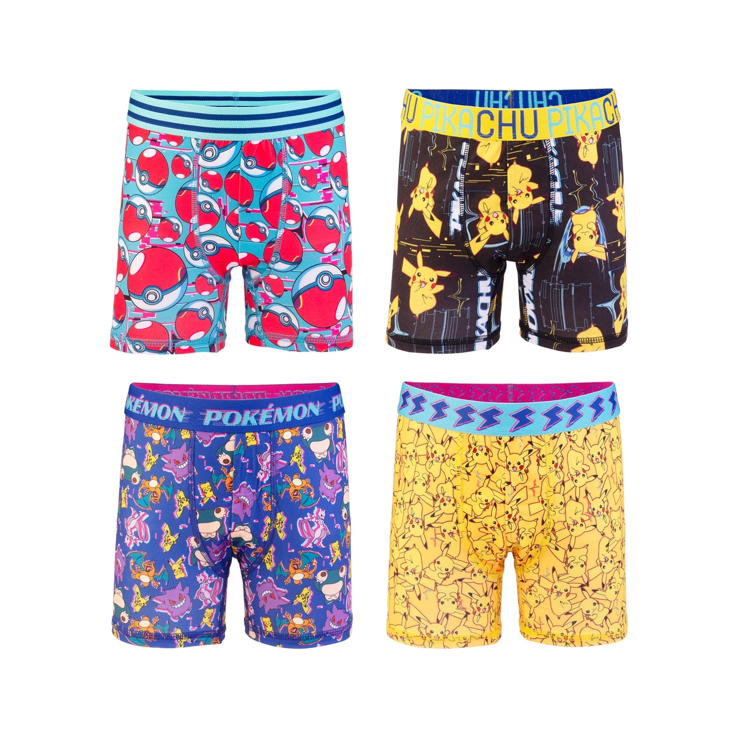 Pokemon Poly Athletic Boxer Brief Boys Size L