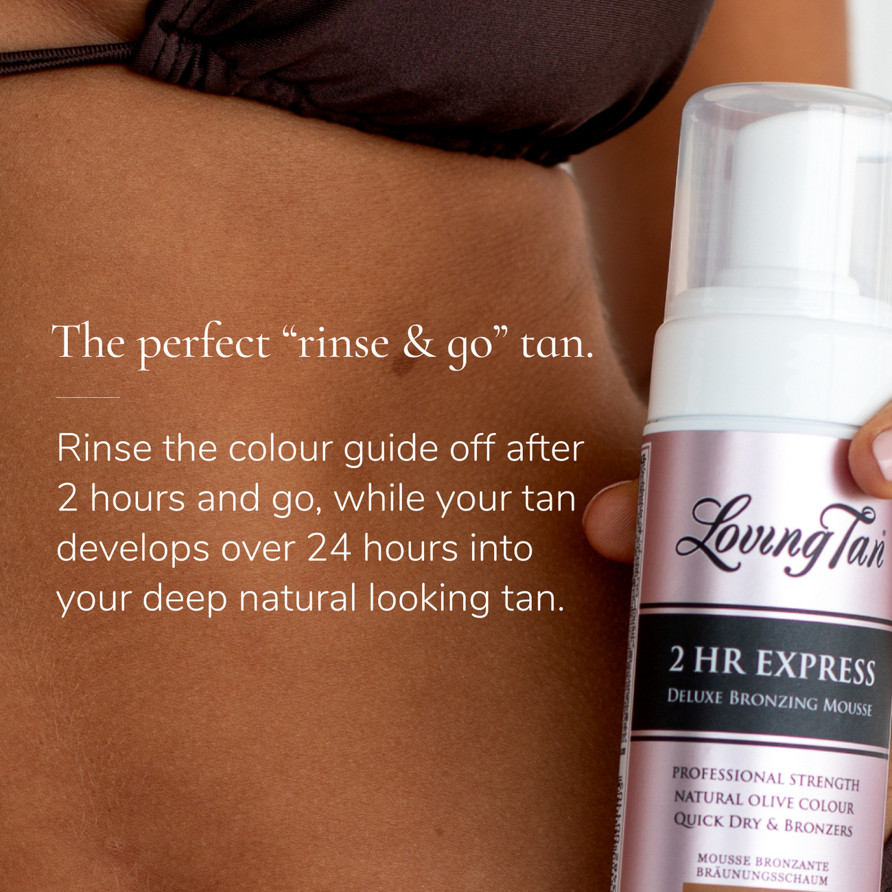 Loving Tan 2hr Express Self Tanning Mousse - Rose - 4 fl oz - Dark - Ulta Beauty