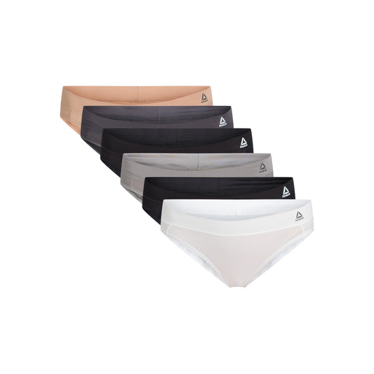 Reebok Women's Air Tech Performance Bikini Panties, 6-Pack, Size 2XL