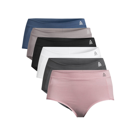 Reebok Women's Air Tech Performance Brief, 6-Pack, Size 2XL