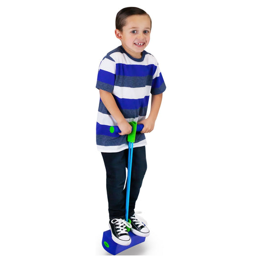 Waddle Foam Pogo Hopper, Kids Fun and Safe Pogo Stick, Blue