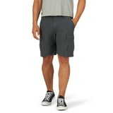 Wrangler Men's and Big Men's Stretch Cargo Shorts - Color: Anthracite Ripstop Size: 48