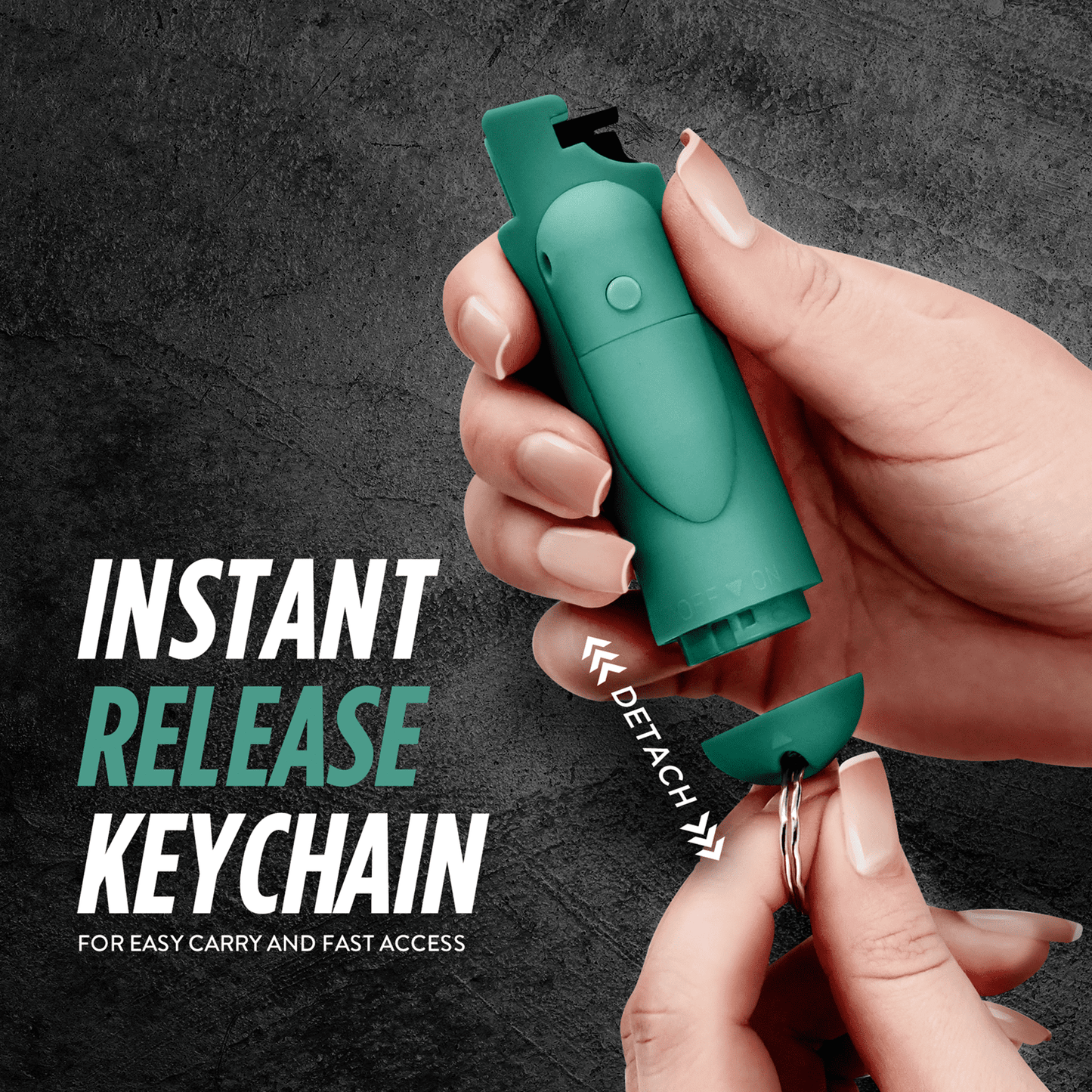 Pepper Spray With Laser Sight, Finger Grip & Safety Lock, 16ft Range, Vining Ivy Assist Pepper Spray Keychain, Self-Defense By Guard Dog Security