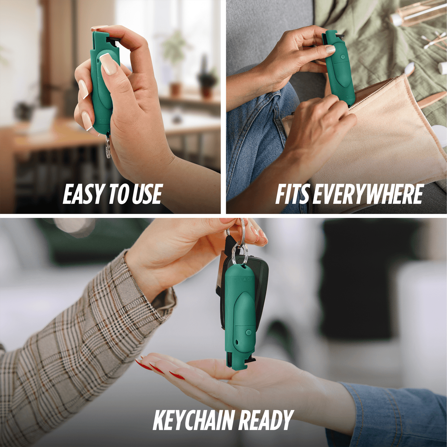 Pepper Spray With Laser Sight, Finger Grip & Safety Lock, 16ft Range, Vining Ivy Assist Pepper Spray Keychain, Self-Defense By Guard Dog Security