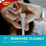 Command Bath Plastic Hand Towel Bar, White, 1 Hand Towel Rack, Holds 3 lbs, 4 Strips
