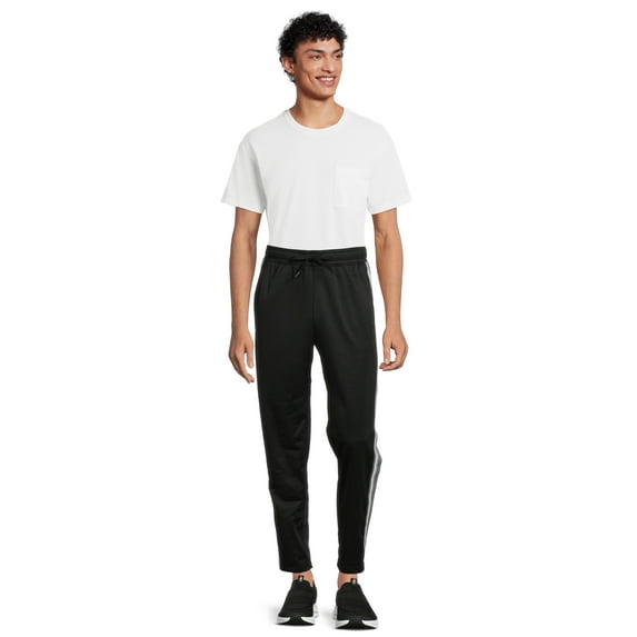 Athletic Works Men's Track Pants, 30.5" Inseam, Size 3XL, Rich Black