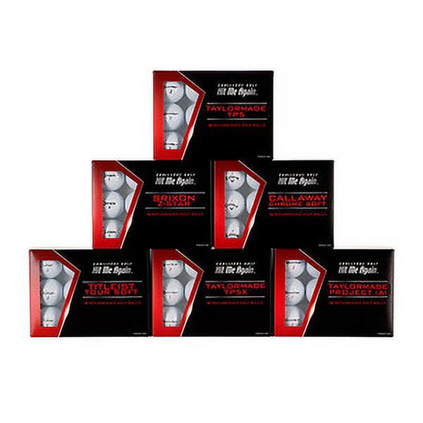 Hit Me Again Premium Refurbished Golf Balls, 12 Pack, White, Urethane