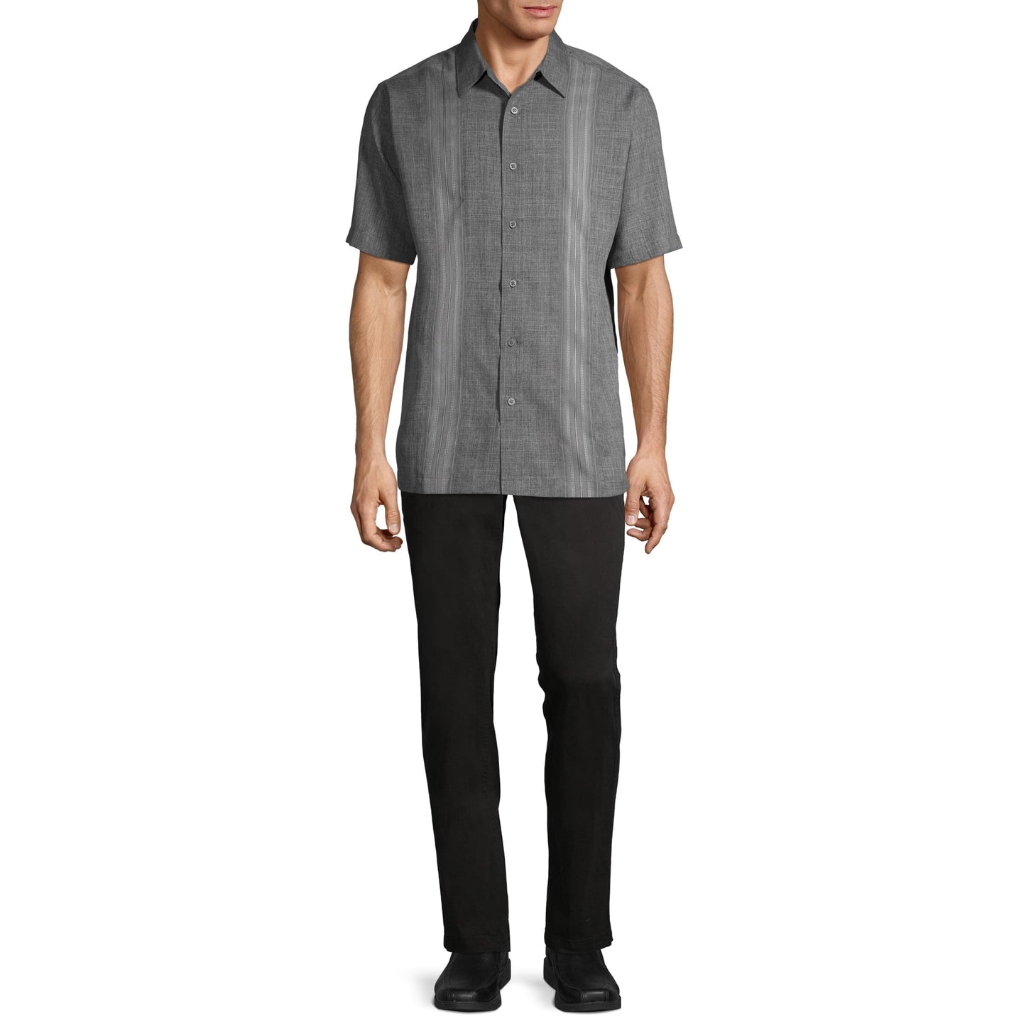 George Men's Athletic Fit Chino Pants - Black Soot 32x32