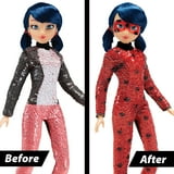 Miraculous Fashion Flip Ladybu Doll Playset, 2 Pieces, Assembled 12 inch