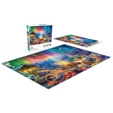 Buffalo Games 1000-Piece Night & Day Winter's Night Bonfire Adult Interlocking Jigsaw Puzzle