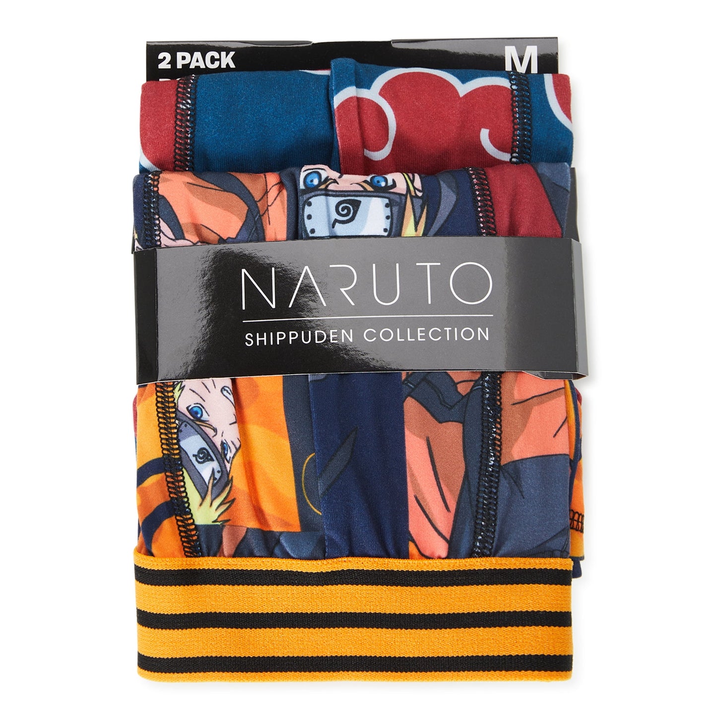 Naruto Shippuden Men's Boxer Briefs, 2-Pack, Size S