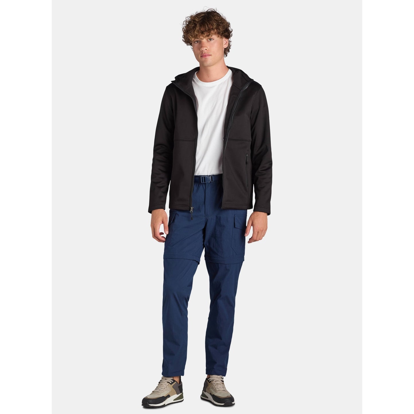 Ozark Trail Men's & Big Men's Zip Off Convertible Cargo Pants, Size 30 - Blue Cove