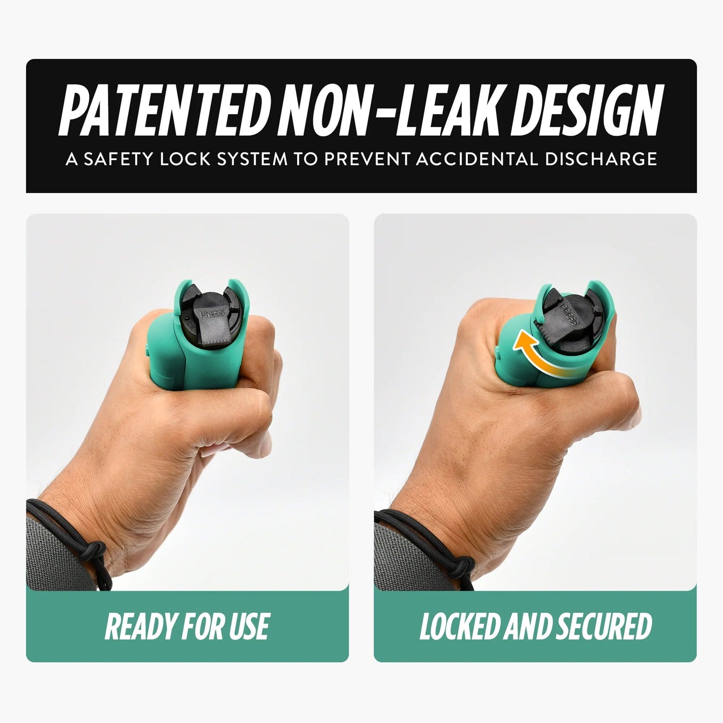 Pepper Spray With Laser Sight, Finger Grip & Safety Lock, 16ft Range, Vining Ivy Assist Pepper Spray Keychain, Self-Defense By Guard Dog Security