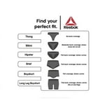 Reebok Women's Air Tech Performance Bikini Panties, 6-Pack, Size 2XL