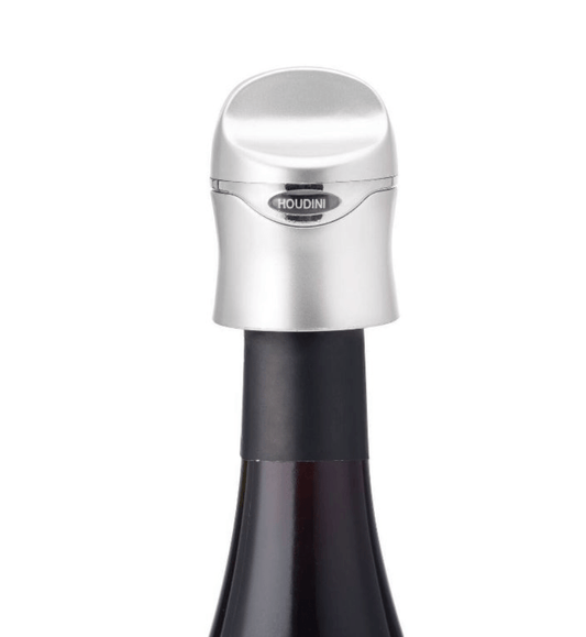 Houdini Wine/Champagne Sealer - Silver