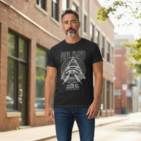 Men's Short Sleeve Graphic T-Shirt - Goodfellow & Co™ Black M - Pink Floyd