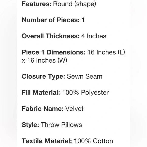 Threshold Round Cotton Velvet Quilted Pillow - Gold