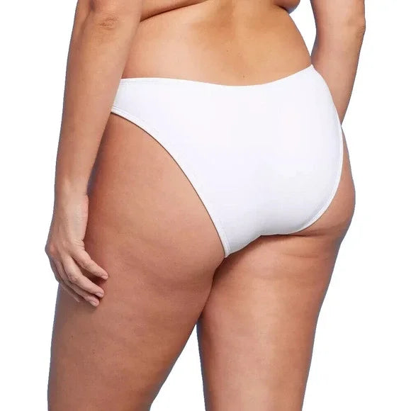Womens High Leg Extra Cheeky Bikini Bottom Wild Fable White Size S (4-6)