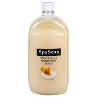 SpaSoap Milk & Honey Cream Soap, 32-oz. Refill Bottles