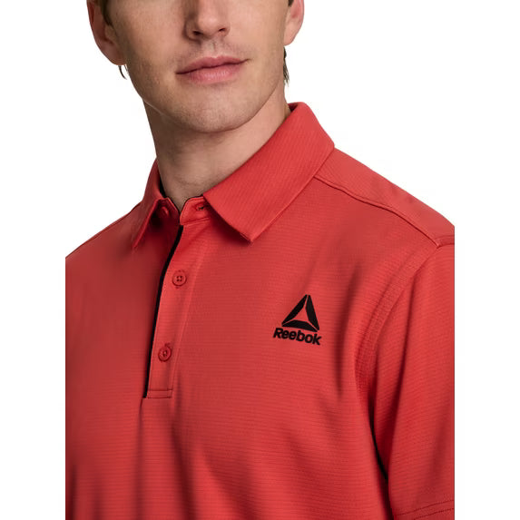 Reebok Men's and Big Men's Performance Polo Shirt, Size XL, Baked Apple