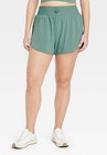 Women's Active Light High-Rise Shorts 3" - Size M - Dark Green - All In Motion™