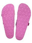 Women's Neida EVA Two Band Footbed Slide Sandals - Pink Flowers 7 - Shade & Shore