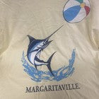 Margaritaville T-shirt Yellow Short Sleeve Marlin Fish Beach Vacation Tee Size L