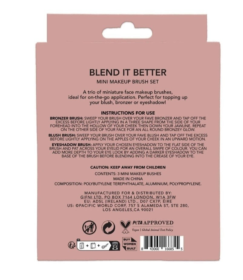 New Holler and Glow mini makeup brush set. BLEND IT BETTERMINI MAKEUP BRUSH...