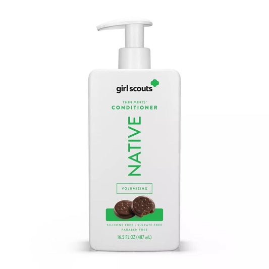 Girl Scouts Thin Mints Volumizing Conditioner, Native Collection, Silicone-Free, 16.5 FL OZ