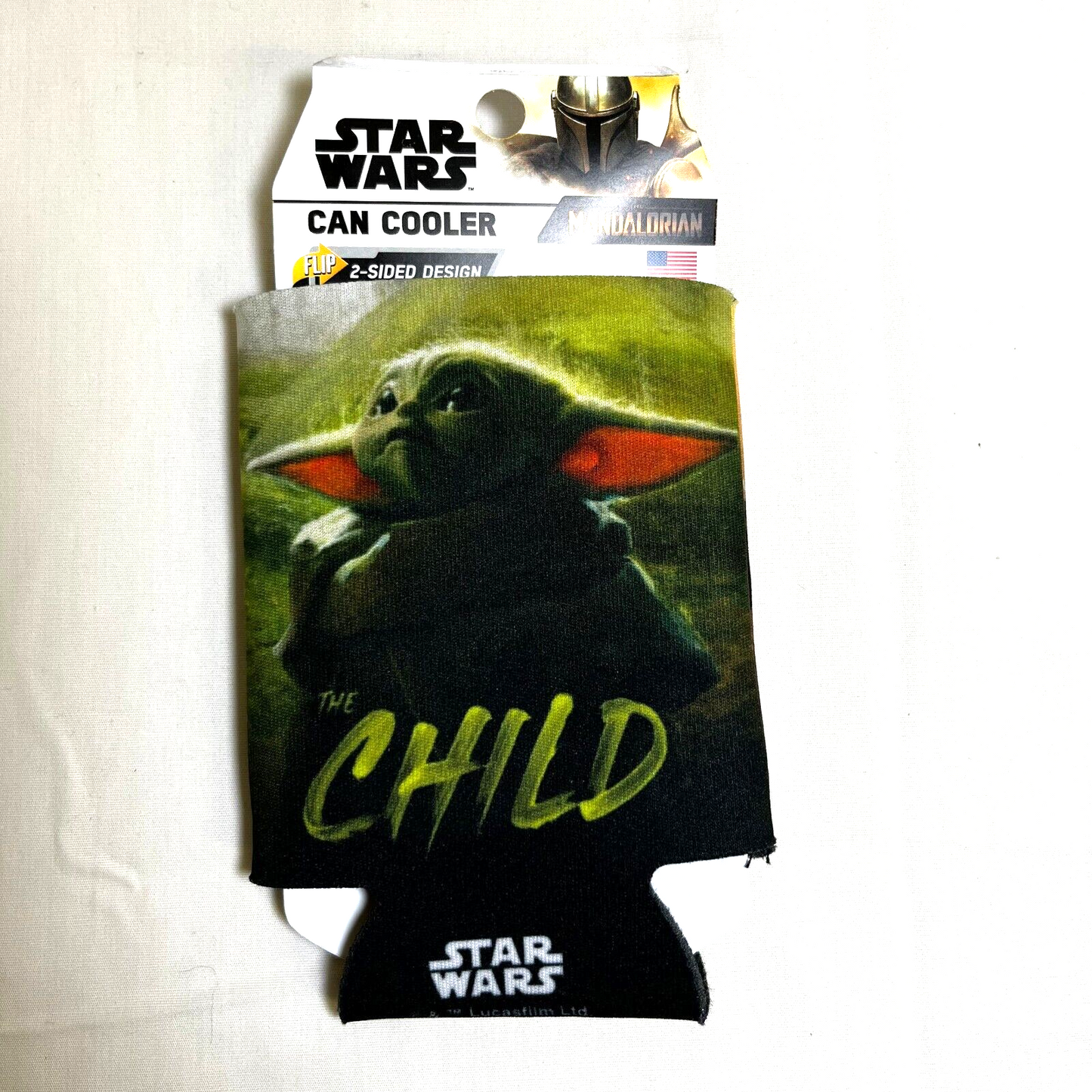 Star Wars The Mandalorian The Child Can Cooler Double Sided Koozie NEW Lucasfilm