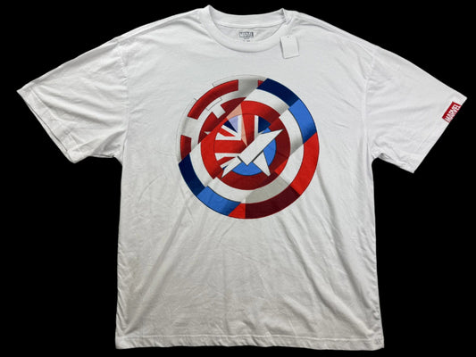 Marvel Shirt Mens Small Captain America Union Jack Shield Family Matching Tee - Medium