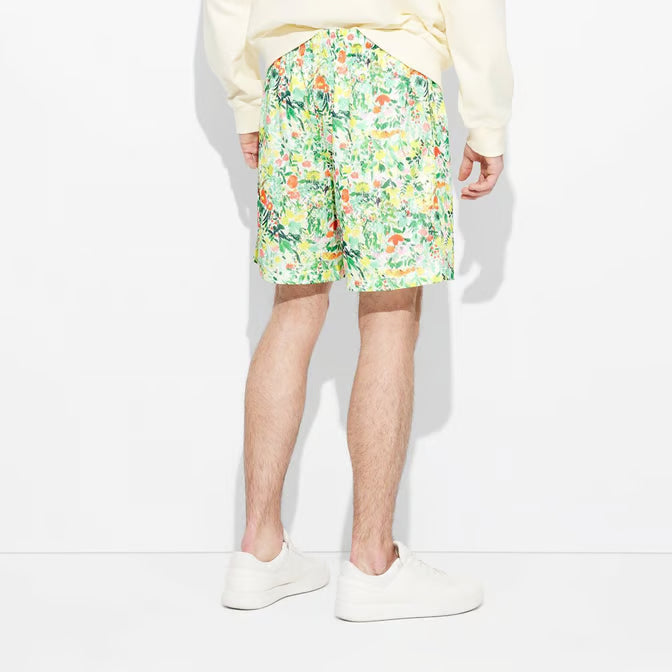 Men's 7" Mesh Shorts - Original Use™ Floral Green L